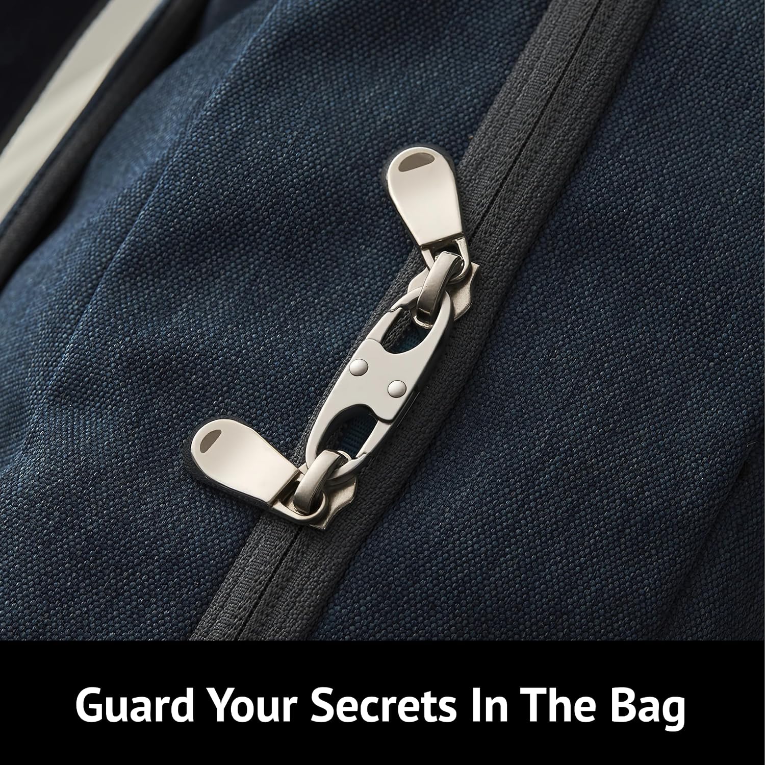 zelin Anti Theft Zipper Clips, Travel Essentials, Carabiner, 4Pcs Grey - Image 5