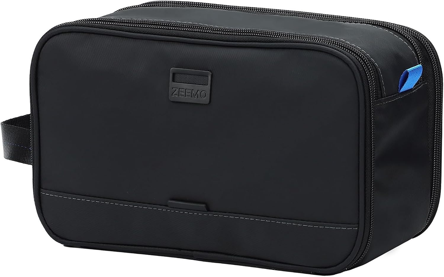 ZEEMO Travel Toiletry Bag for Men, Full Open Dopp Kit with Dual Compartment